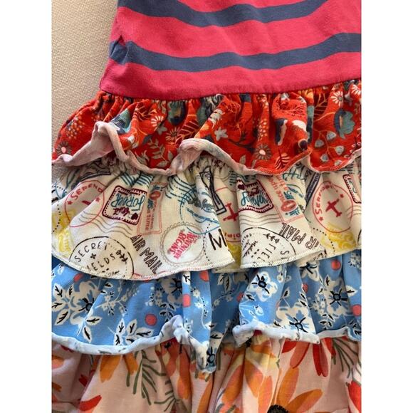 Matilda Jane Dress Size 4 Pullover Sleeveless Tiered Ruffle 2 sets available twi - Picture 9 of 9